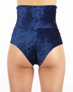 Dragonfly Betty High-Waisted Shorts - Velvet Blue -Pole Dance Clothing & Shoes Shop o20ek3z9sm.Betty shorts velvet blue 3