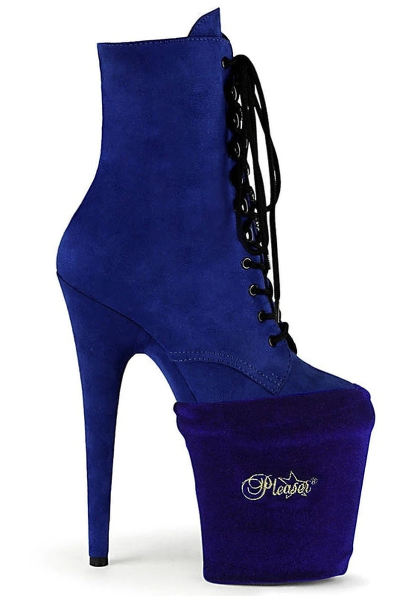 Pleaser USA Shoe Protectors - Royal Blue Velvet 1 Pleaser USA Shoe Protectors - Royal Blue Velvet