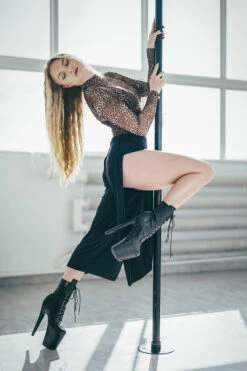 REV ACTIV Sensual Flow Pants (with Leg Slit) - Black -Pole Dance Clothing & Shoes Shop revactiv dancetemple all malowanieswiatlem 007 1