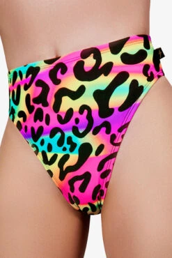 Cleo The Hurricane High Rider Hot Pants - Neon Leopard -Pole Dance Clothing & Shoes Shop unnamed 3