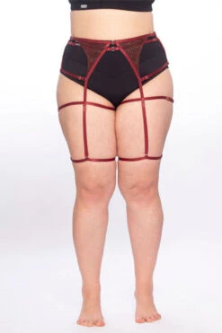 Queen Garter Belt - Cherry Shine -Pole Dance Clothing & Shoes Shop webGarter belt cherry shine 2