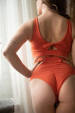 Chantay Polewear Tulip Shorts - Pumpkin -Pole Dance Clothing & Shoes Shop z2